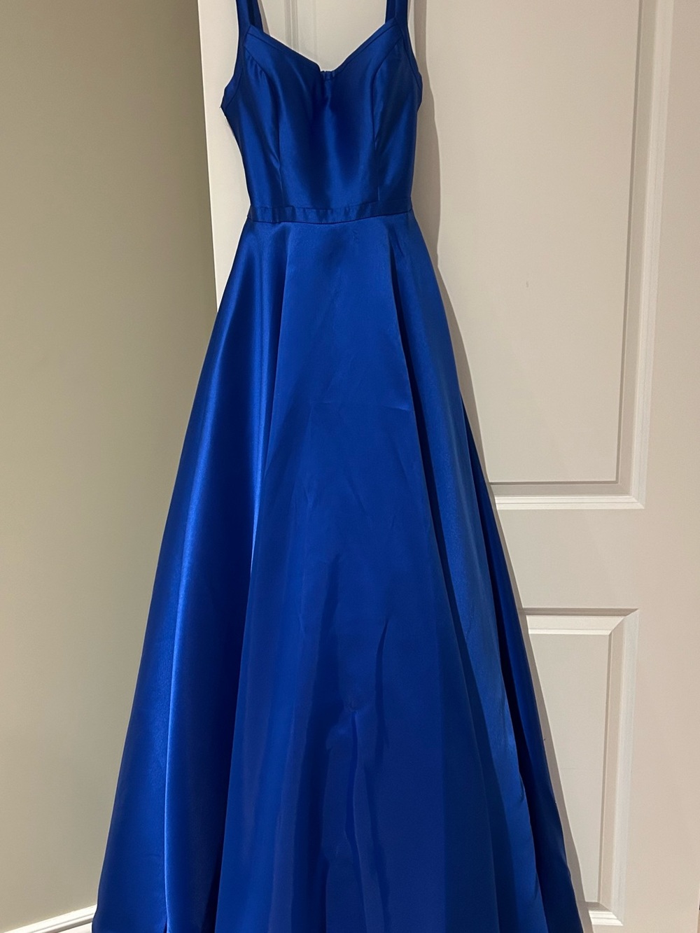 Royal Blue Satin A-Line/ Ball Gown Sherri Hill Dress